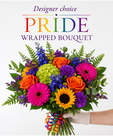 Designer Choice Pride Wrapped Bouquet