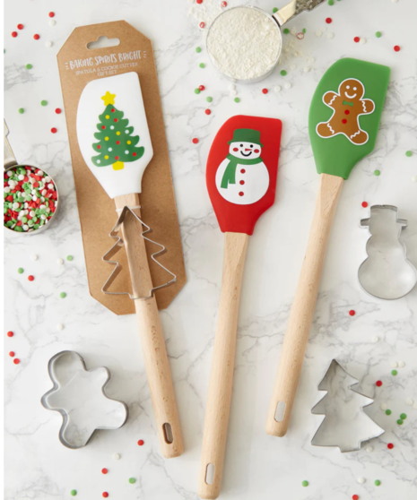 Holiday Spatula  And Cookie Cutter Gift Set