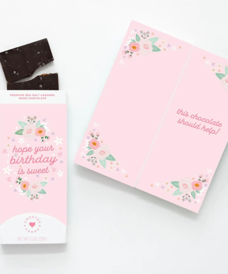 Chocolate filled Greeting Card