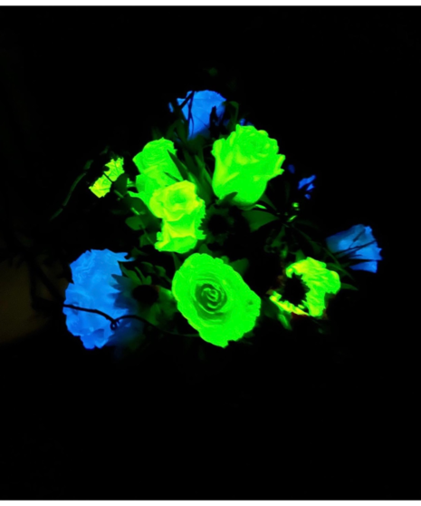 colorful, but dusty floral arrangement