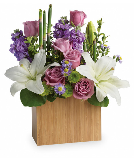 lavender and cream flowers