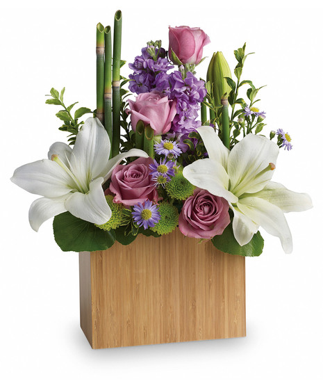lavender and cream flowers