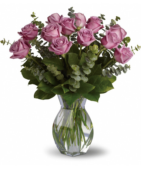 Lavender Wishes - Dozen Premium Lavender Roses
