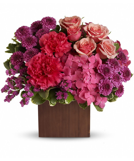 Posh Plums With Hydrangea