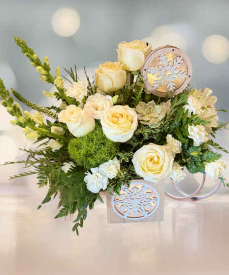 holiday floral centerpiece