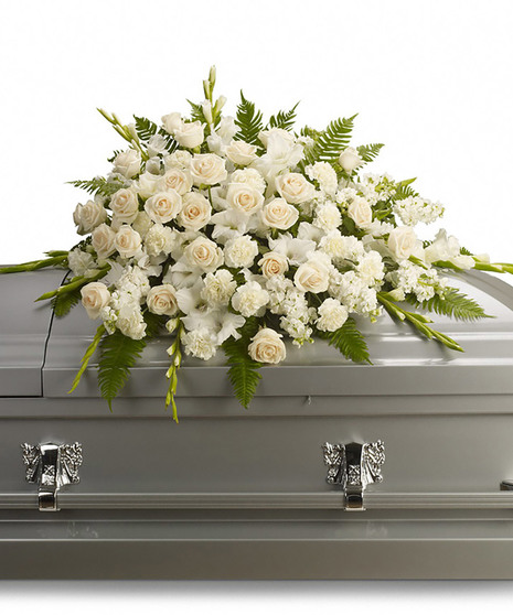 Silken Serenity Casket Spray