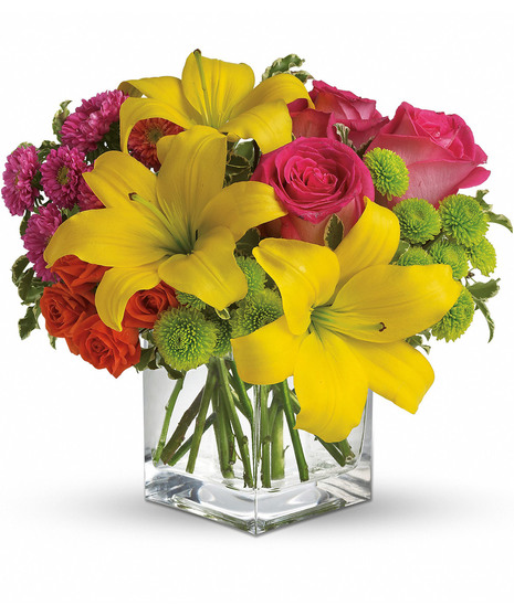 vivid floral arrangement