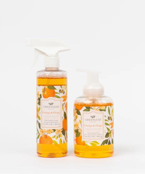 Dynamic Duo-Multi Surface and Foaming Hand Soap-Orange & Honey