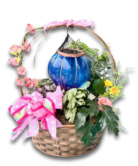 Breath of Fresh Air - Plant Basket with Balloon Ornament