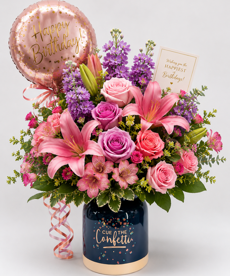 purple and lavender flower delivery