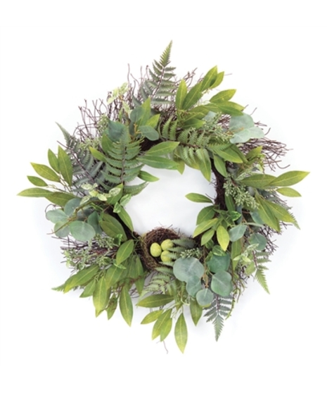 Mixed Foliage With Bird Nest