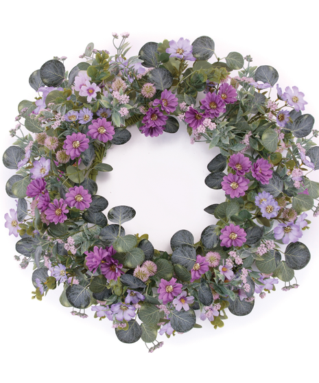 Mixed Floral Door Wreath